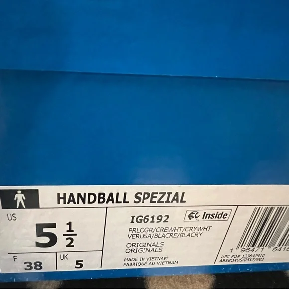 NWT Adidas Handball Spezial Shoes Preloved Green Cream White Men 5.5/Women 6.5 - Picture 14 of 15